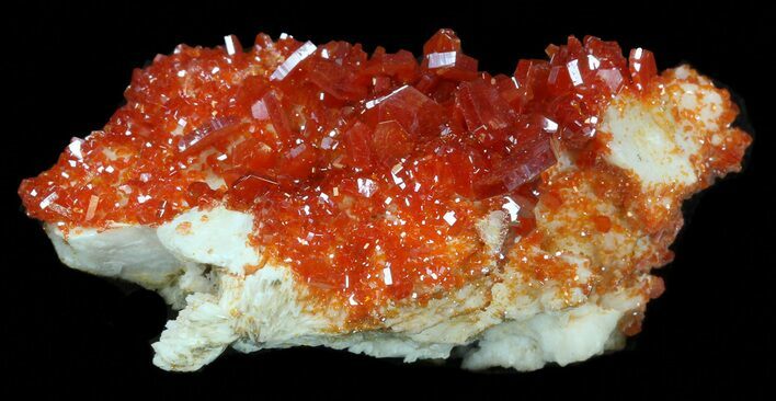 Red Vanadinite Crystal Cluster - Morocco #38523
